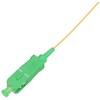Extralink SC/APC Pigtail, Singlemode, 900um G.657A 1.5m, Easy Strip, Geltona