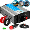 EXTRALINK įtampos keitiklis 12V-230V 600W modifikuotas sinusas OPIM-600W
