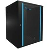 EXTRALINK 15U 600X600 ant sienos montuojama spintelė juodas
