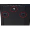 EXTRALINK 15U 600X600 ant sienos montuojama spintelė juodas