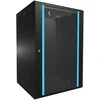 EXTRALINK 18U 600X600 ant sienos montuojama spintelė juodas