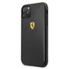 „Ferrari Ferrari“ kietas dėklas FESPCHCN58CBBK „iPhone 11 Pro“ gėrimas / gėrimas „On Track“ anglies efektas