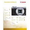 Canon PowerShot G7 X Mark III Kompaktiškas fotoaparatas 20,1 MP CMOS 5472 x 3648 pikseliai Juoda, Sidabras