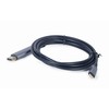 GEMBIRD CC-USB3C-DPF-01-6 USB Type-C su DisplayPort vyriško adapterio laido vieta pilkas 1,8m