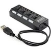 GEMBIRD USB 2.0 4 prievadų šakotuvas juodas