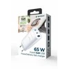 Gembird GaN USB QC3.0 27W 2xType-C max 65W balta