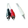 „Gembird“ garso stereo adapteris iš 3,5 mm kištuko į 2 RCA kištukus, 0,2 m | Cablexpert