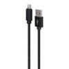 USB Laidas - Gembird Medvilnės Pintas, Juodas