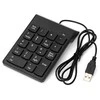 Klaviatūra GEMBIRD KPD-U-03 USB numeric keypad juodas slim 18 keys