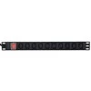 „Gembird EnerGenie EG-PDU-10C132C19“ maitinimo blokas (PDU), 10 vnt. C13 lizdų, 1U, 16A, C20 kištukas, 2 m kabelis, juodas