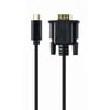 GEMBIRD USB-C į VGA-M adapteris 2m juodas blisteryje