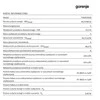 Įmontuojamas gartraukis Gorenje TH64E3SGB