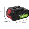 Green Cell Žalias Cell Žalias Cell baterija, skirta Bosch 18V 4Ah Power Tools Pakaitinė baterija GBA1600Z00038