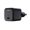 Green Cell Žalias Cell Žalias CELL Charger USB-C GaN GC PowerGaN 33W PD 3.0 QC 3.0 1x USB-C juodas