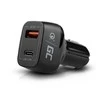 Green Cell Žalias Cell GREENCELL CAD33 automobilinis įkroviklis Žalias Cell USB-C maitinimo tiekimas + USB greitas įkrovimas 3.0