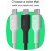 Green Cell Žalias Cell USB-C laidas 2 m 100 W Greencell PowerStream greito įkrovimo PD Panther Juodas