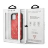 Guess dėklas, skirtas skirtas iPhone 11 Pro Max GUHCN654GGPRE raudonas kietas dėklas, skirtas 4G Double Layer Glitter