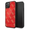 Guess dėklas, skirtas skirtas iPhone 11 Pro Max GUHCN654GGPRE raudonas kietas dėklas, skirtas 4G Double Layer Glitter