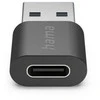 Hama USB-C į USB-A adapteris, tiesus kampas