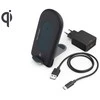 HAMA INDUKCINIS Įkroviklis QI-FC 15S 15W / USB-C + Įkroviklis QC 3.0 Juodas