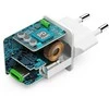 Hama supermini 45W GaN PD/QC 1x USB-C balta