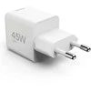 Hama supermini 45W GaN PD/QC 1x USB-C balta