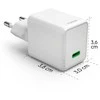 Hama supermini 45W GaN PD/QC 1x USB-C balta