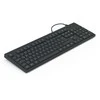 Klaviatūra Hama CK-100/WKM-100 su laidu 100% (full-size) juoda