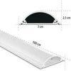 Laikiklis Hama MASKOWNISA DO KABLI SAMOPRZYLEPNA Pilka 100 x 7 x 2,1 cm, PVC BALTA