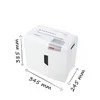 HSM 1044121 HSM Shredstar X8 - skersinis pjūvis 4,5x30mm/ 8 lakštai 80 g/ 18 l šiukšliadėžė/ P-4