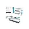 I-TEC USB-C metalinis nano dokas 2xHDMI 1xVGA 1xSD kortelių skaitytuvas 1xmicroSD kortelių skaitytuvas 1xGLAN 3xUSB 2.0 1xUSB 3.2 1xUSB-C3.2duomenys 1xUSB-C PD
