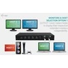 „I-tec USB-C KVM Dock PRO 3“ 3 pagrindiniams kompiuteriams