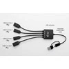 I-tec USB-C/USB-A kabelio šakotuvas, 4 prievadų (2x USB-C, 2x USB-A), iki 5 Gbps, lankstus kabelio šakotuvas, 60 g