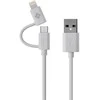 USB kabelis iBattz USB-A - Žaibas 1 m Balta (IB- CBL- LGN- WH)