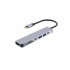 USB Hub - iBox IUH3SL4K 5000 Mbit/s USB Type-C, USB Type-A, HDMI, Sidabrinis