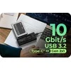 ICY BOX IB-180MS-C31 NVMe M.2 ir SATA