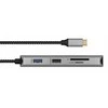 RAD ICY BOX IB-DK4012-CPD Vielinas USB 3.2 Gen 1 (3.1 Gen 1) Type-C Antracitas, Juoda