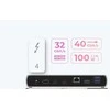 „RaidSonic ICY BOX IB-DK8801-TB4“ „Thunderbolt 4 Type-C“ prijungimo stotelė su 2 „Thunderbolt 4“ ir 4 USB3.2 Gen 2 Type-A SD kortelėmis