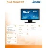 Monitorius IIYAMA T1634MC-B1S 15,6" PCAP be rėmelio priekinis 10P Touch 1920x1080 VGA DisplayPort