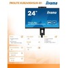 Monitorius „IIYAMA XUB2490HSUH-B1“ 24 colių ETE IPS vaizdo kamera su 1920 x 1080 „Windows Hello“ vaizdo kamera, 1080P automatinis fokusavimas, 15 cm aukščio reguliavimas, stovas, 4 ms, šviesa 250 cd/m2.