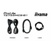 Nešiojamas monitorius iiYama ProLite T2755MSC-B1, 27", IPS, 1920 x 1080, 16:9, 400 cd/m², Touchscreen