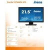 Monitorius „Iiyama PROLITE T2234MSC-B1S“ 22 colių „Full HD“ 10 taškų jutiklinis ekranas su IPS skydelio technologija, jutiklinio stiklo funkcija ir pirštų atspaudų apsaugančia danga
