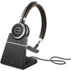 Jabra Evolve 65 TE MS Mono Link390a Belaidės ausinės, Bluetooth, USB-A, Charging Stovas, Juoda