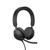 Laidinės ausinės su mikrofonu Jabra Evolve2 40 SE Calls/Music USB Type-A, Juoda