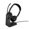 Ausinės JABRA Evolve2 55 Link380c UC Stereo Stovas