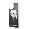 Juodas dėklas Karl Lagerfeld Iconic Glitter iPhone 11 Pro telefonui