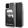 Juodas dėklas Karl Lagerfeld Iconic Glitter iPhone 11 Pro telefonui