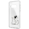 Karl Lagerfeld Karlo Lagerfeldo kietas dėklas su Samsung Galaxy S10e permatomas / Choupette Fun