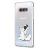 Karl Lagerfeld Karlo Lagerfeldo kietas dėklas su Samsung Galaxy S10e permatomas / Choupette Fun