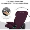 KINDERKRAFT automobilinė kėdutė ONETO3 i-Size, 76-150 cm, su ISOFIX sistema, cherry pearl, KCONE300RED0000